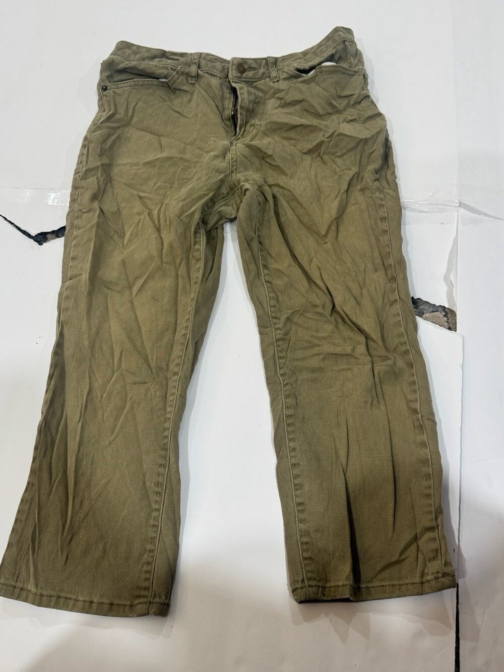 Vintage St Johns Bay Women's Stretch Jeans Green 10 Short